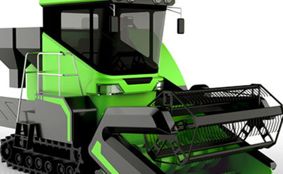 長沙農業機械外觀設計-收割機工業設計